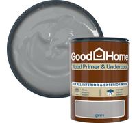 GoodHome Grey Multi-Surface Wood Primer & Undercoat, 750Ml