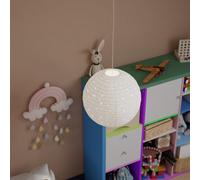 GoodHome Greylag White Star Round Lamp Shade (D)38Cm