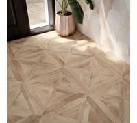 GoodHome Hackney Marquetry Natural Oak Effect Embossed Laminate Flooring, 1.86M²