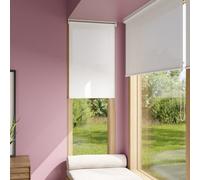 GoodHome Halo Corded Off White Daylight Roller Blind (W)90Cm (L)180Cm