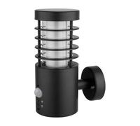 GoodHome Hampstead Fixed Matt Black Integrated Led Pir Motion Sensor Outdoor Contemporary Wall Light 5.8W