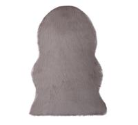 GoodHome Hegoa Doeskin Fur Effect Small Rug, (L)90Cm X (W)60Cm