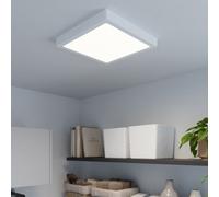 GoodHome Hestia Matt Metal & Plastic White Frosted Effect Led Ceiling Light