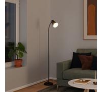 GoodHome Hetange Matt Black Floor Lamp