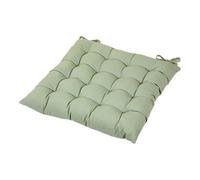 GoodHome Hiva Khaki Plain Indoor Square Seat Pad (L)40Cm X (W)40Cm