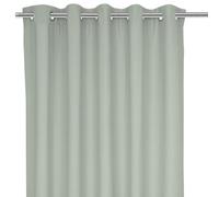 GoodHome Hiva Light Grey Solid Dyed Lined Eyelet Curtain (W)167Cm (L)183Cm, Pair