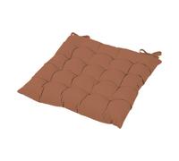 GoodHome Hiva Terracotta Plain Indoor Square Seat Pad (L)40Cm X (W)40Cm