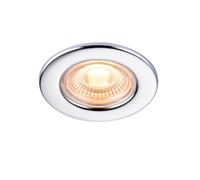 GoodHome Hodgkin Chrome Effect Fixed Led Fir Warm White Downlight Ip65