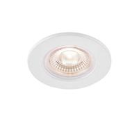 GoodHome Hodgkin Matt White Fixed Led Fire-Rated Neutral White Downlight Ip65