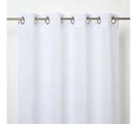 GoodHome Howley White Plain Net Eyelet Voile Curtain (W)140Cm (L)260Cm, Single