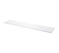 GoodHome Imandra Clear Glass Wall-Mounted Bathroom Shelf (D)11Cm (H)0.5Cm (L)75.8Cm