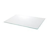 GoodHome Imandra Clear Glass Wall-Mounted Bathroom Shelf (D)32Cm (H)0.5Cm (L)55.8Cm