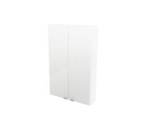 GoodHome Imandra Compact Gloss White Bathroom Double Wall Cabinet (H)90Cm (W)60Cm