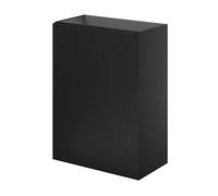 GoodHome Imandra Compact Matt Black Single Wall-Mounted Bathroom Cloakroom Unit (H) 550mm (W) 440mm