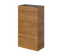 GoodHome Imandra Compact Walnut Effect Single Freestanding Bathroom Cloakroom Unit (H) 790mm (W) 440mm