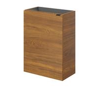 GoodHome Imandra Compact Walnut Effect Single Wall-Mounted Bathroom Cloakroom Unit (H) 550mm (W) 440mm