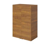 GoodHome Imandra Walnut Effect Double Deep Wall Cabinet (W)600mm (H)900mm