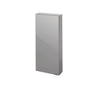 GoodHome Imandra Gloss Anthracite Single Bathroom Wall Cabinet Non-Mirrored (H)90Cm (W)4Cm
