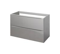 GoodHome Imandra Gloss Anthracite Wall-Mounted Bathroom Vanity Unit (H) 600mm (W) 1000mm