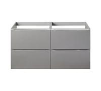 GoodHome Imandra Gloss Anthracite Wall-Mounted Bathroom Vanity Unit (H) 600mm (W) 1200mm