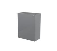 GoodHome Imandra Gloss Grey Single Wall-Mounted Bathroom Cloakroom Unit (H) 550mm (W) 436mm