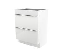 GoodHome Imandra Gloss White Freestanding Bathroom Cabinet (H) 820mm (W) 600mm