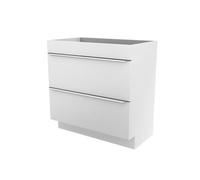 GoodHome Imandra Gloss White Freestanding Bathroom Cabinet (H) 820mm (W) 800mm