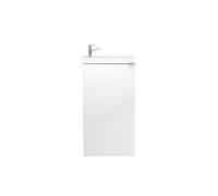 GoodHome Imandra Gloss White Freestanding Vanity Unit & Basin Set (W)440mm (H)790mm