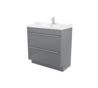 GoodHome Imandra Grey Freestanding Vanity Unit & Basin Set - Includes Lana Basin (W)804mm