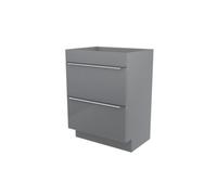 GoodHome Imandra Grey Freestanding Vanity Unit & Basin Set (W)604mm (H)820mm