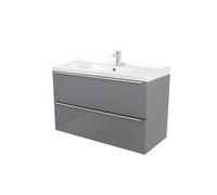 GoodHome Imandra Grey Wall-Mounted Vanity Unit & Basin Set - Includes Lana Basin (W)1004mm