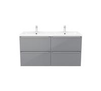 GoodHome Imandra Grey Wall-Mounted Vanity Unit & Basin Set - Includes Nira Basin (W)1204mm