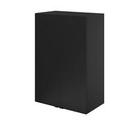 GoodHome Imandra Deep Matt Black Bathroom Double Wall Cabinet (H)90Cm (W)60Cm