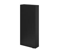 GoodHome Imandra Matt Black Single Wall Cabinet (W)400mm (H)900mm