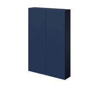 GoodHome Imandra Matt Blue Bathroom Double Wall Cabinet (H)90Cm (W)60Cm
