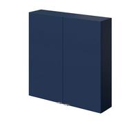 GoodHome Imandra Matt Blue Bathroom Double Wall Cabinet (H)60Cm (W)60Cm
