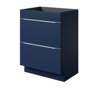 GoodHome Imandra Matt Blue Freestanding Bathroom Cabinet (H) 820mm (W) 600mm