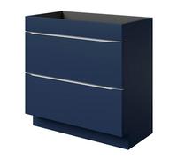 GoodHome Imandra Matt Blue Freestanding Bathroom Cabinet (H) 820mm (W) 800mm