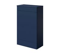 GoodHome Imandra Matt Blue Modern Freestanding Toilet Cabinet (W)500mm (H)840mm