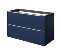 GoodHome Imandra Matt Blue Wall-Mounted Bathroom Cabinet (H) 600mm (W) 1000mm