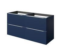 GoodHome Imandra Matt Blue Wall-Mounted Bathroom Cabinet (H) 600mm (W) 1200mm