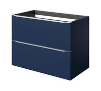 GoodHome Imandra Matt Blue Wall-Mounted Bathroom Cabinet (H) 600mm (W) 800mm