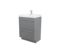 GoodHome Imandra Matt Grey Freestanding Vanity Unit & Basin Set (W)604mm (H)850mm