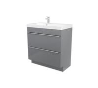 GoodHome Imandra Matt Grey Freestanding Vanity Unit & Basin Set (W)804mm (H)850mm
