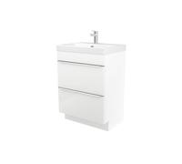 GoodHome Imandra Matt White Freestanding Vanity Unit & Basin Set (W)604mm (H)600mm