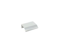 GoodHome Imandra Silver Effect Bathroom Curved Edge Handle (L)5Cm (D)39mm