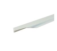 GoodHome Imandra Silver Effect Bathroom Curved Edge Handle (L)60Cm (D)39mm, Set Of 2