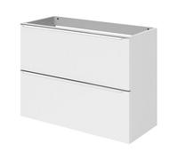 GoodHome Imandra Slimline Gloss White Wall-Mounted Bathroom Cabinet (H) 600mm (W) 800mm