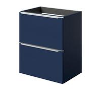 GoodHome Imandra Slimline Matt Blue Wall-Mounted Bathroom Cabinet (H) 600mm (W) 500mm