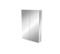 GoodHome Imandra Tall Matt Mirror Effect Double Bathroom Cabinet Mirrored (H)900mm (W)600mm
